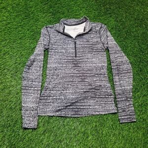 Nike Pro Dri-FIT Womens S 1/2 Zip Top Static Print Athletic Workout Pullover